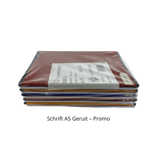Schrift A5 Geruit – Promo