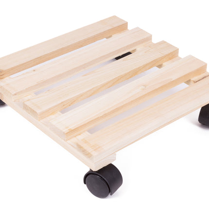 Plantenwagen hout – 30 x 30 cm
