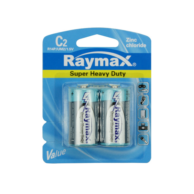 Raymax Batterij C/R14P Zink – 2 stuks