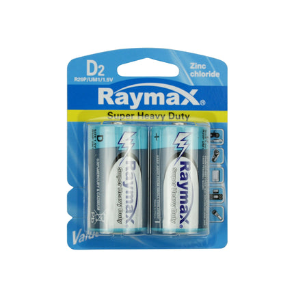 Raymax Batterij D/R20P Zink – 2 stuks