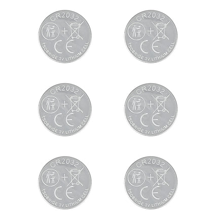 Knoopcel batterij CR2032 3V – 6 stuks