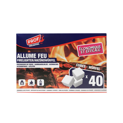 Witte Aanmaakblokjes – 40 stuks