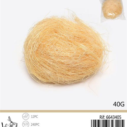 Decoratief stro crème 40 g