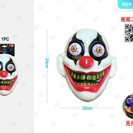 Clownsmasker met licht halloween 1st.