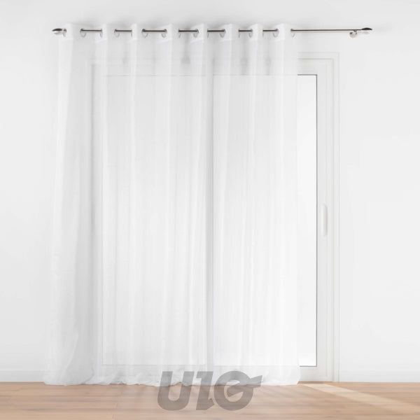 Transparant gordijnpaneel 300 x 240 cm wit