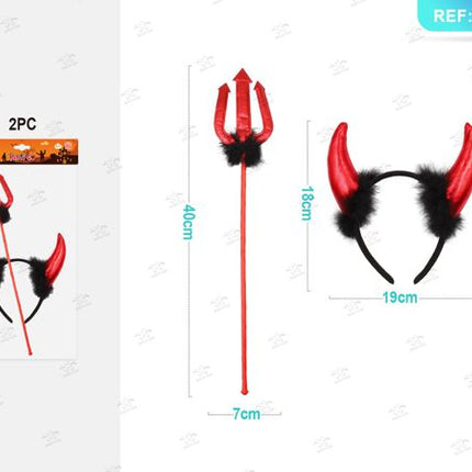 Set decorativo toro rood halloween (bacchetta magica/fe
