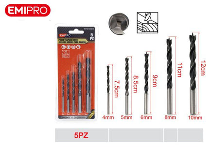 Set houtboren 5 stuks