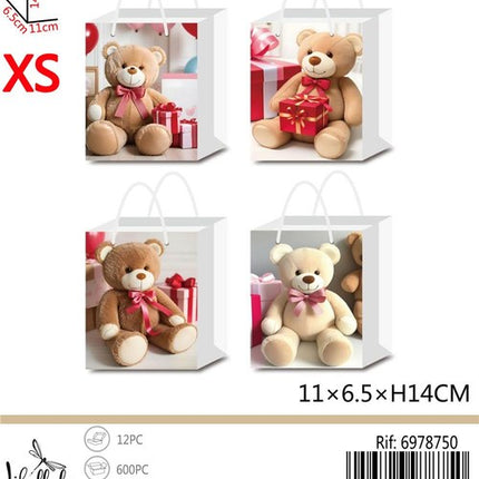 Geschenktas Orsetto 14x11x6,5 cm – assorti
