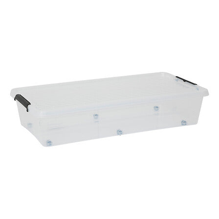 clip n'box plastic opbergdoos voor onder het bed 50 l