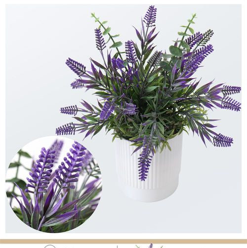 Kunst lavendel in pot 24 cm