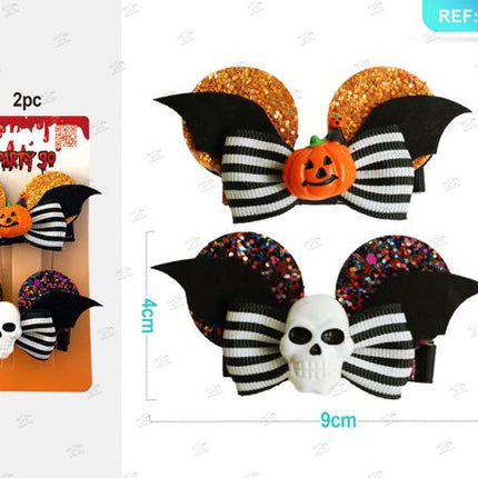 Decoratieve haarclip halloween 2st.