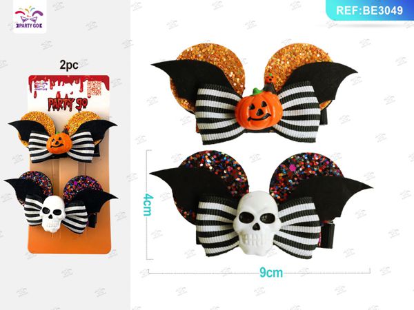 Decoratieve haarclip halloween 2st.