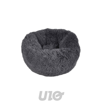 Rond donut dierenkussen Ø 55 cm – antraciet