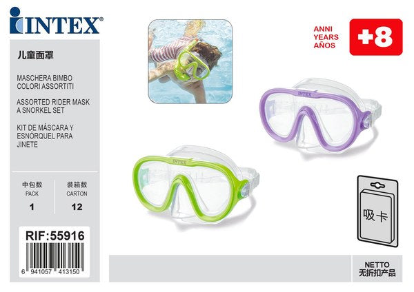 Kindermasker assorti kleuren