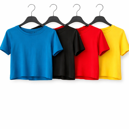 Basic Crop T-Shirt Dames