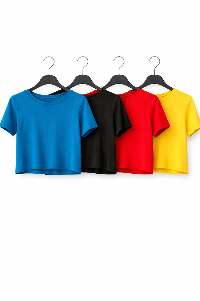 Basic Crop T-Shirt Dames