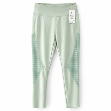 Dames Sportlegging Mesh Panel High Waist