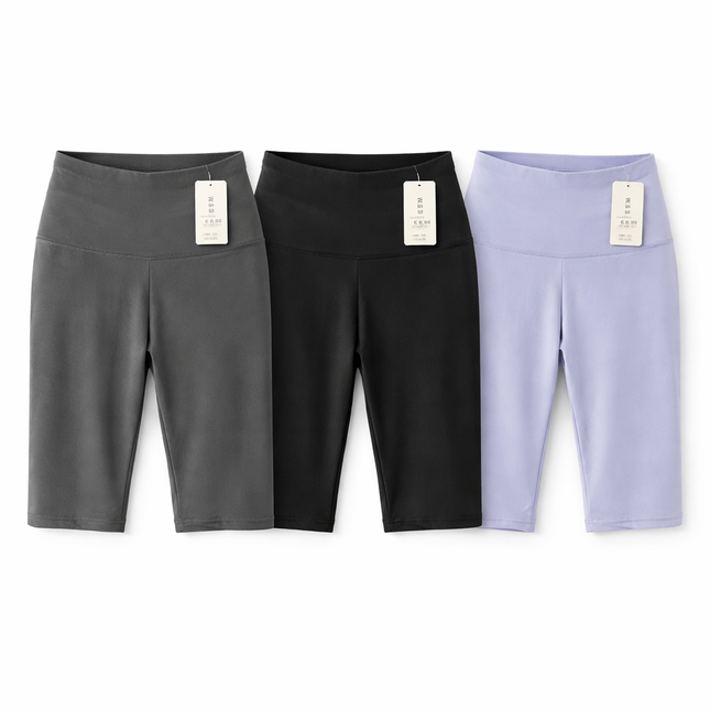 Dames Fietsbroek Stretch High Waist