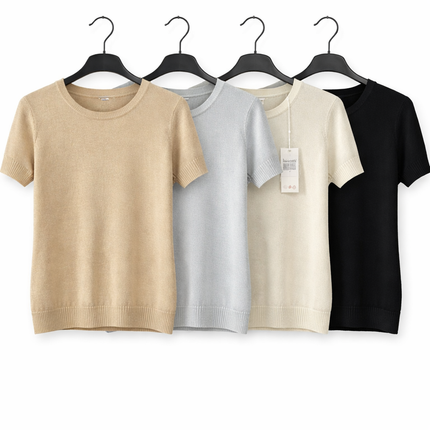 Basic Knit T-Shirt Dames