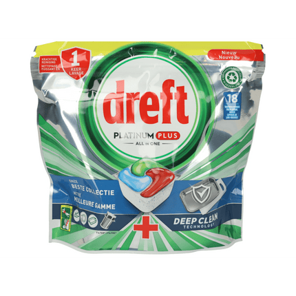 Dreft Vaatwascapsules Fresh Original Lemon – 18 wasbeurten