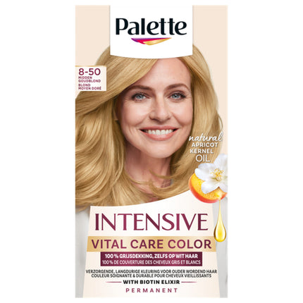 Poly Palette Haarverf Intensive Vital Care Color 8-50 Midden Goudblond
