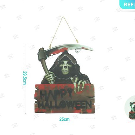 Lichtbord magere hein halloween