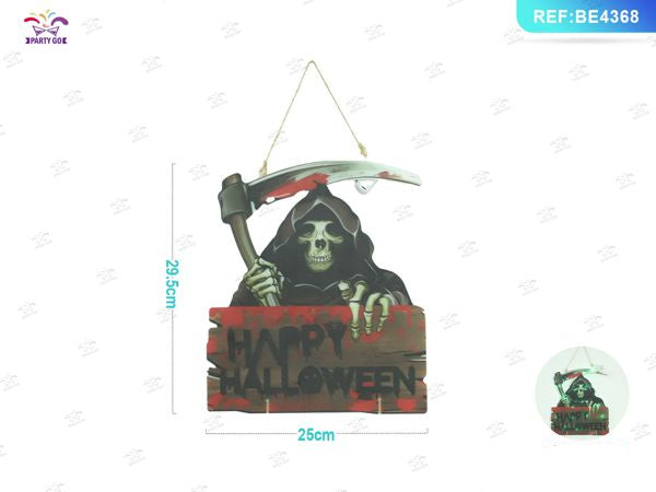 Lichtbord magere hein halloween