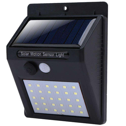 Solar buitenlamp – 30 LED SMD – schemer- en bewegingssensor