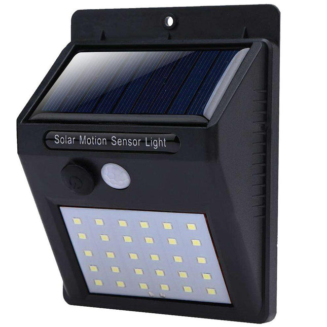 Solar buitenlamp – 30 LED SMD – schemer- en bewegingssensor