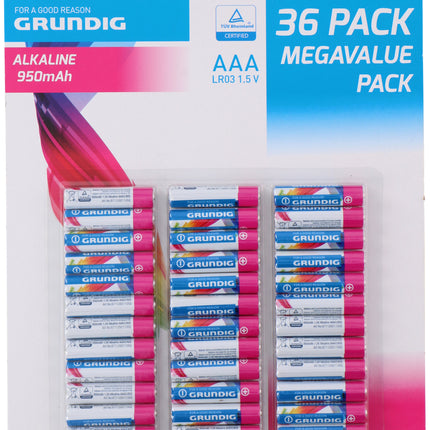 GRUNDIG Alkaline AAA LR03 Batterijen 950mAh 1.5V