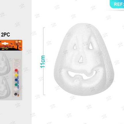 Set pompoen cava met vernici en pennelli halloween 2st.