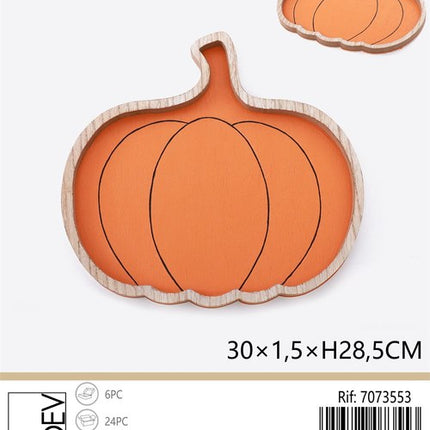 Pompoenvormig opbergschaaltje 30 × 28,5 × 1,5 cm