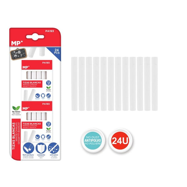 MP Witte Schoolkrijtjes 24 stuks