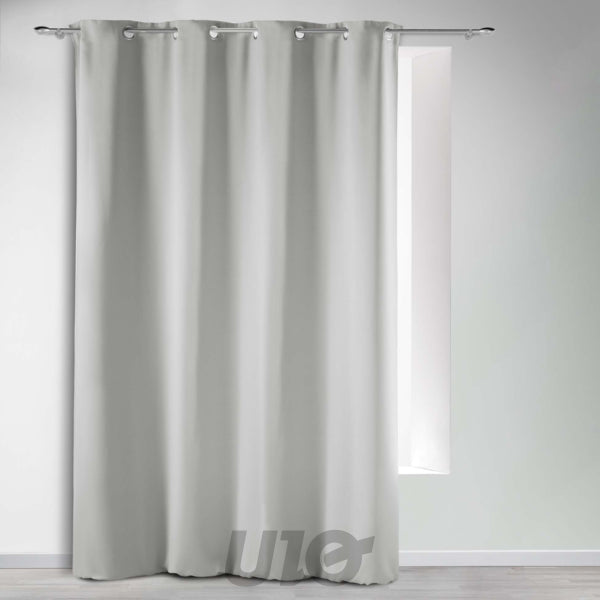 Verduisterend gordijn met ringen 135 x 240 cm – parelgrijs