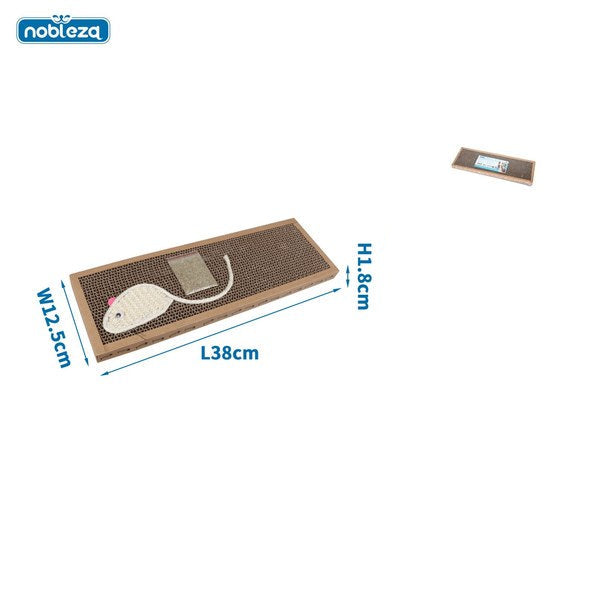 Krabmat voor katten 38 x 12,5 x 1,8 cm bruin