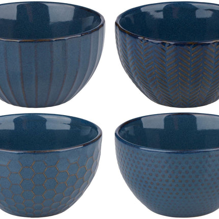 Kom blauw – 320 ml – 4 assorti