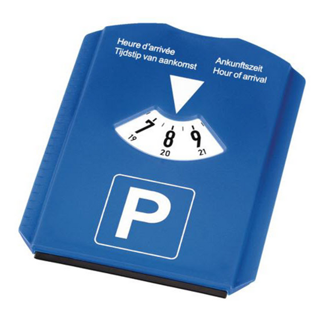 IJskrabber + parkeerschijf 15,5 x 12 cm