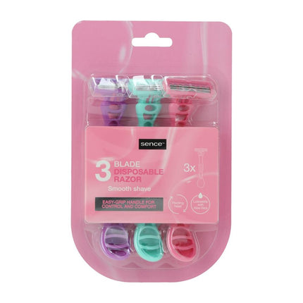 Sence Sensitive Scheermesjes Triple Blade - 3 stuks