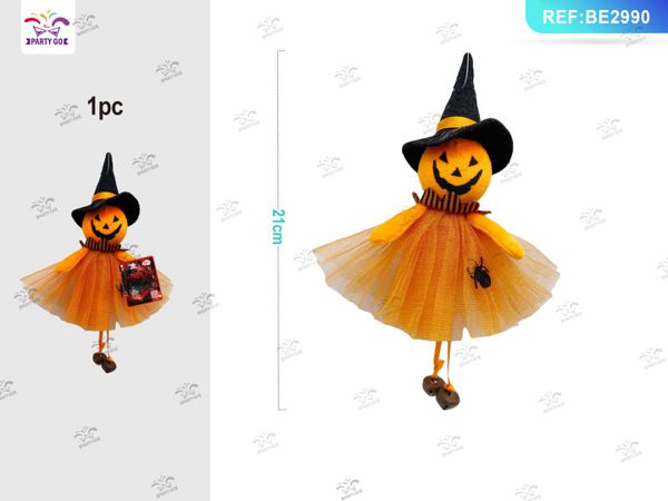 Bambola pompoen in stoffa halloween 1st.