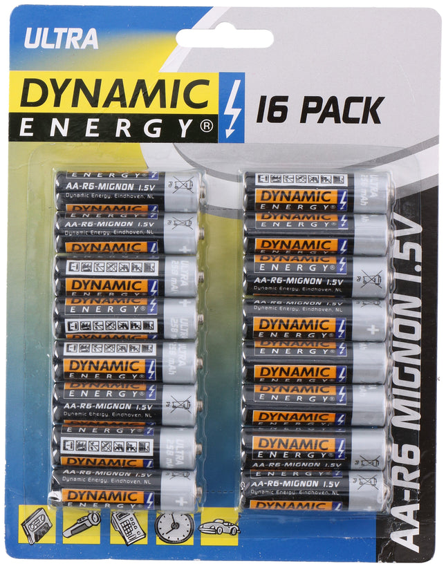 DYNAMIC ENERGY AA R6 Batterij 1.5V 258mAh