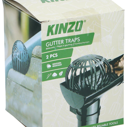 Dakgootbladvangers Ø12 cm – 2 stuks