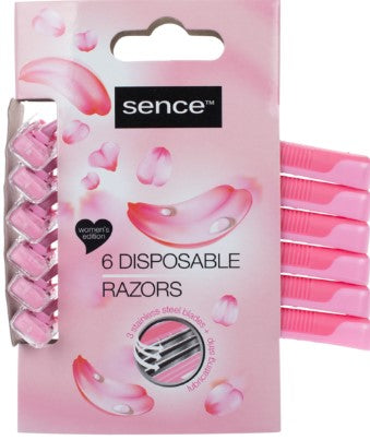 Sence Damesscheermesjes Triple Blade - 6 stuks