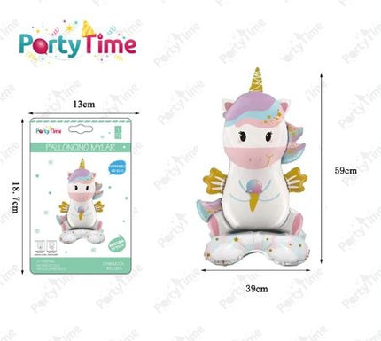 Unicorn mylar folieballon 39 x 59 cm