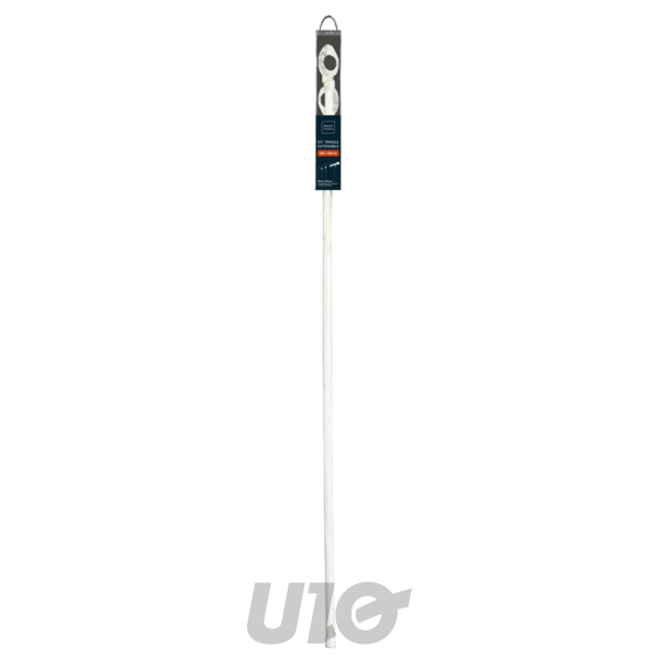Uitschuifbare gordijnroede 19 mm 120–210 cm Ovalon wit/goud