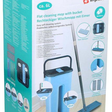 Vloermopset – 4-delig met emmer