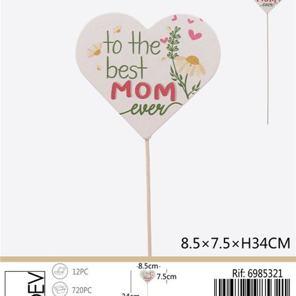 Hart steker Mamma 8,5 cm
