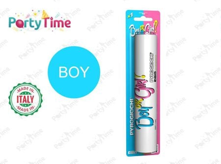 Gender reveal rookgenerator jongen 20 cm