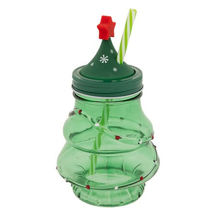 Kerstmok glas – 13,5 cm – assorti