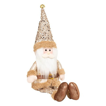 Zittende kerstfiguren – 63 cm – goud – 3 assorti
