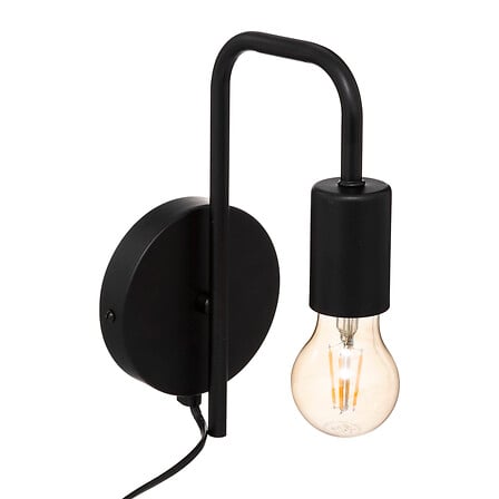 Wandlamp Keli Ø12 cm zwart metaal